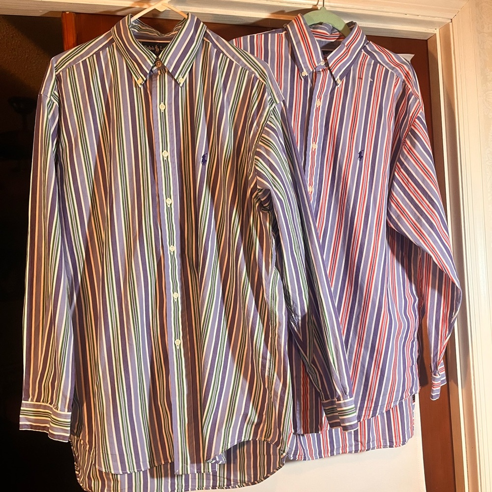 Lot of 2 Ralph Lauren Blake Shirt  L-XL